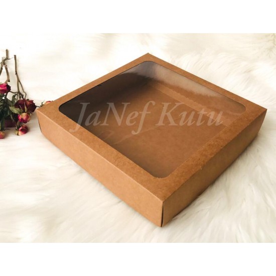25x25x5 Pencereli Karton Kutu 