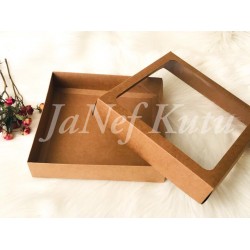 25x25x5 Pencereli Karton Kutu 