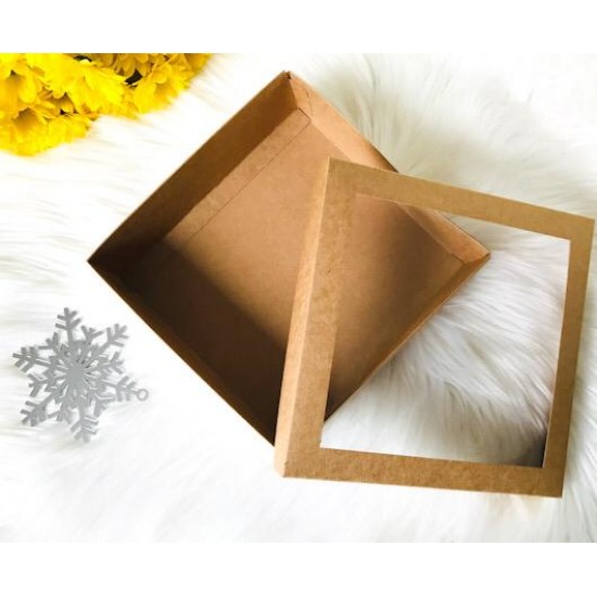 20x20x5 Pencereli Karton Kutu 