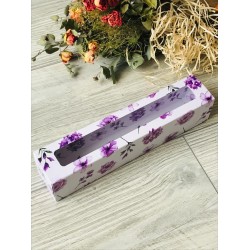 5x5x25 Pencereli Sürgülü Makaron Kutusu