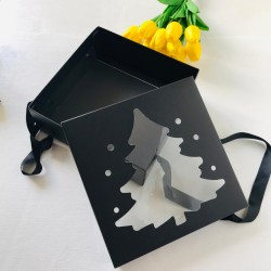 21x21x8 Çam Ağacı Tasarım Taşıma Kutusu