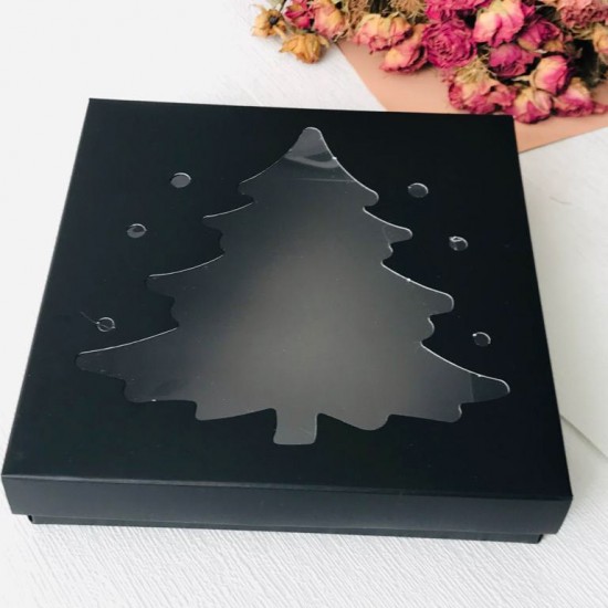 18x18x4 Çam Ağacı Tasarım  Kutu