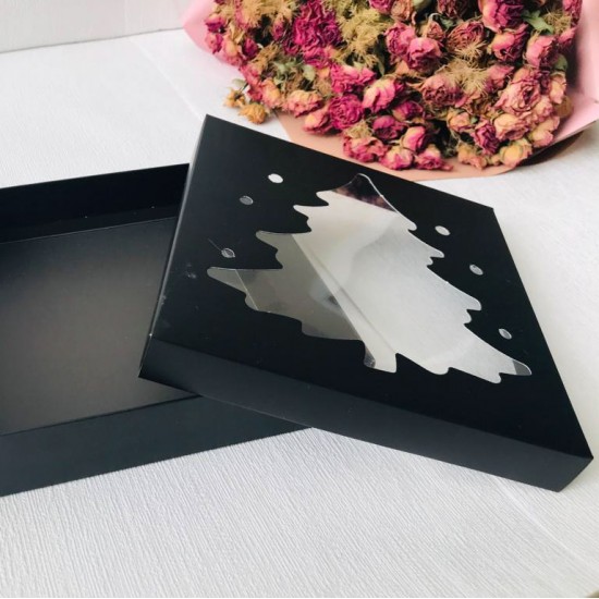 18x18x4 Çam Ağacı Tasarım  Kutu