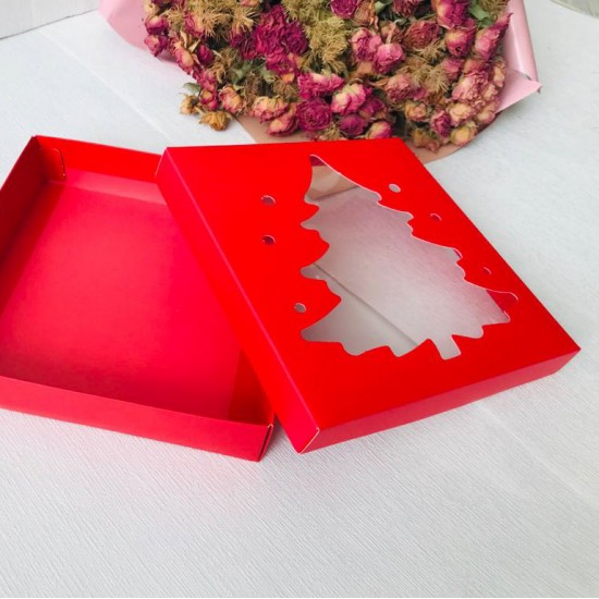 18x18x4 Çam Ağacı Tasarım  Kutu