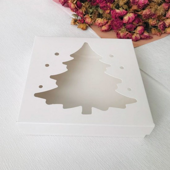 18x18x4 Çam Ağacı Tasarım  Kutu