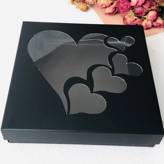 18x18x4 Karton Kutu-Kalp