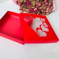 18x18x4 Karton Kutu-Kalp