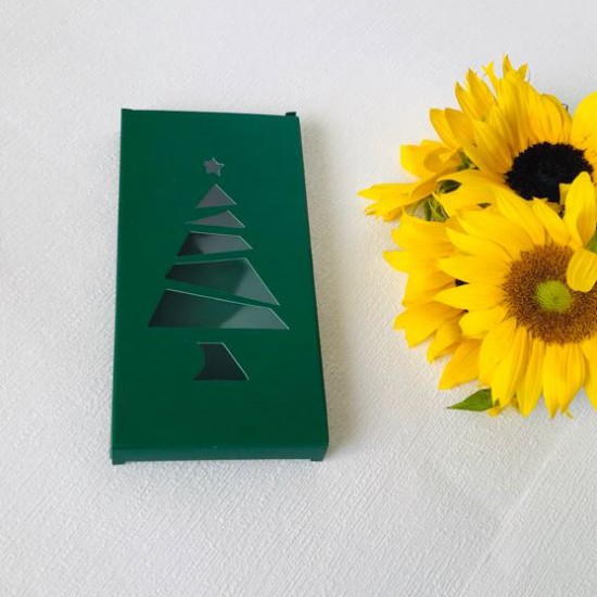 Tablet Çikolata Kutusu Çam Ağacı Tasarım