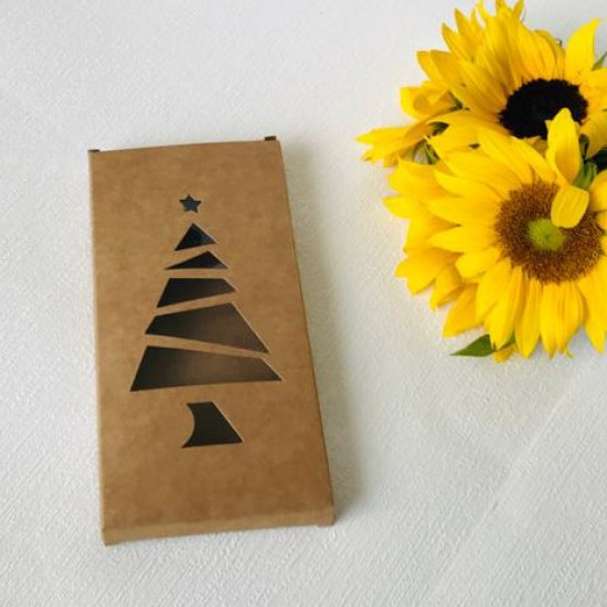Tablet Çikolata Kutusu Çam Ağacı Tasarım