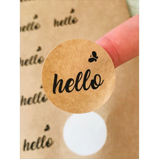 Sticker Kraft,hello