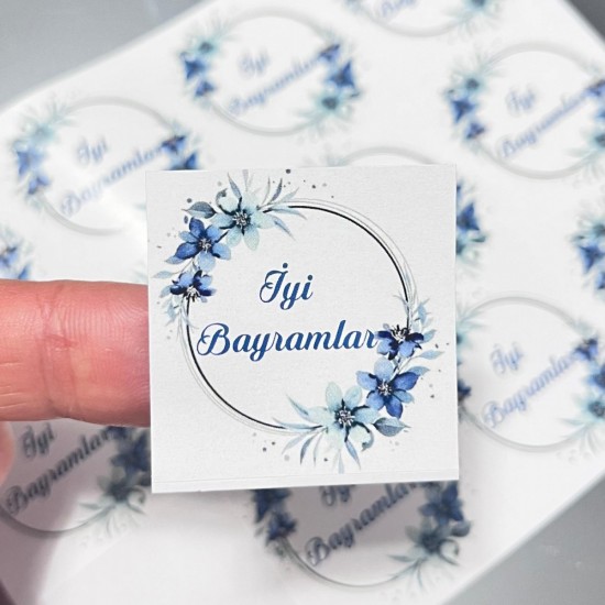 Sticker Yapışkanlı,İyi Bayramlar