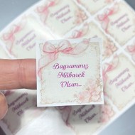 Sticker Yapışkanlı,Bayramınız Mübarek Olsun Sticker Yapışkanlı,Bayramınız Mübarek Olsun