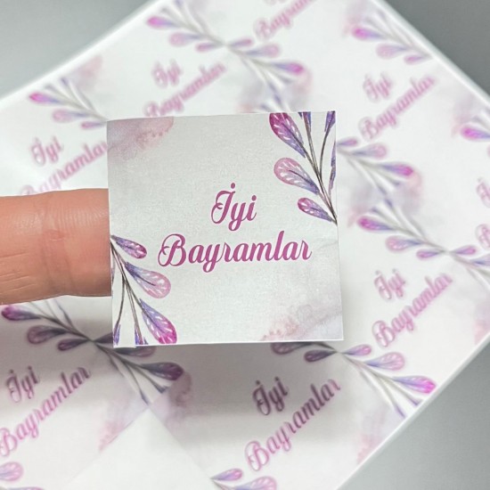 Sticker Yapışkanlı,İyi Bayramlar