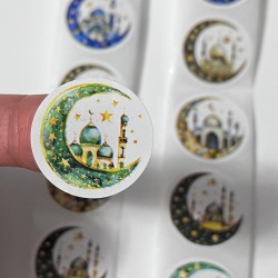 Sticker Yapışkanlı,Ramazan Temalı Karışık Desen