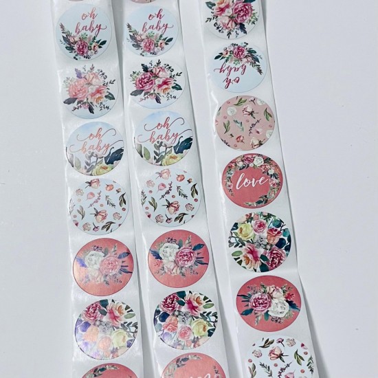 Sticker Yapışkanlı,Çiçek