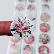 Sticker Yapışkanlı,Çiçek
