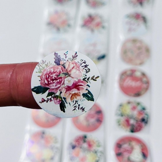 Sticker Yapışkanlı,Çiçek