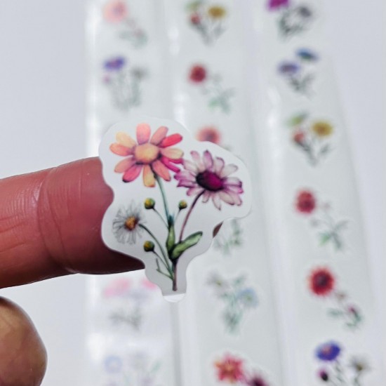 Sticker Yapışkanlı,Çiçek Sticker Yapışkanlı,Çiçek