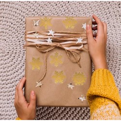 Sticker Şeffaf,Yaldız Gold Kartanesi 