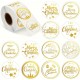Sticker Şeffaf,Yaldız Gold Merry Christmas