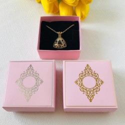 Takı Kutusu Süngerli 8x8x3 Pembe-Desen 1 Takı Kutusu Süngerli 8x8x3 Pembe-Desen 1