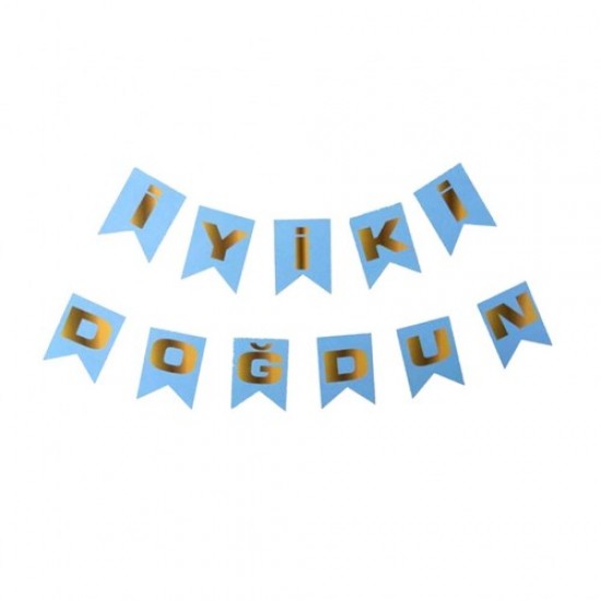 İyi ki Doğdun Flama Mavi