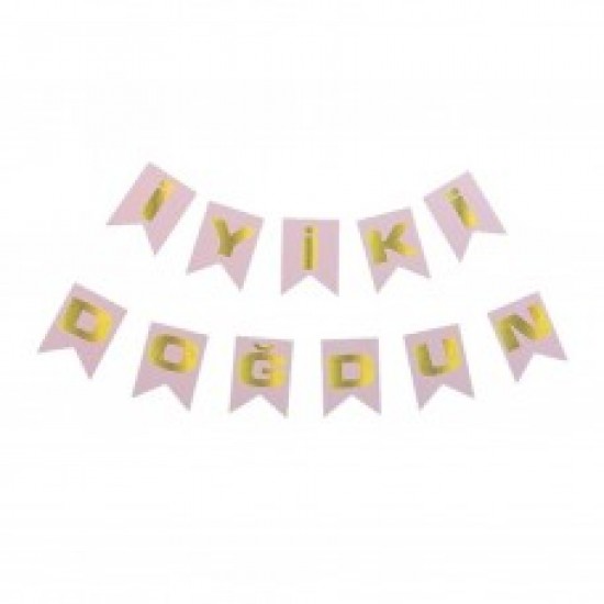 İyi ki Doğdun Flama Pembe