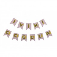 İyi ki Doğdun Flama Beyaz