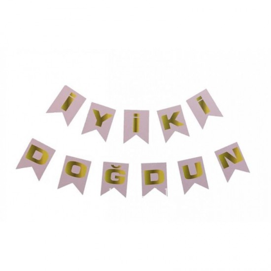 İyi ki Doğdun Flama Beyaz