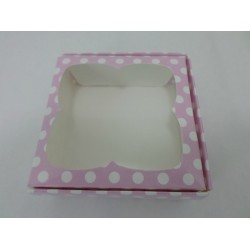 8x8x3 Pencereli Karton Kutu Puantiyeli 8x8x3 Pencereli Karton Kutu Puantiyeli