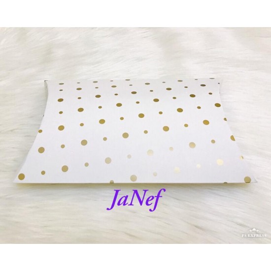 Yastık Kutu Yaldız Puantiyeli (15,5x15x4 cm)