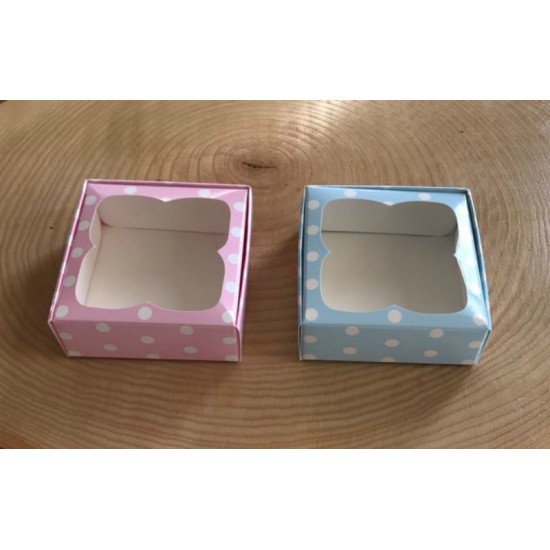 8x8x3 Pencereli Karton  Kutu Puantiyeli 