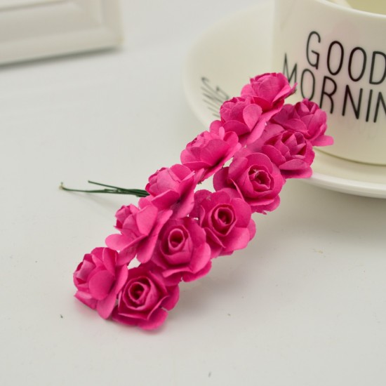 Yapay Kağıt Gül 12 adet