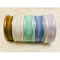 Kurdele Saten Şeritli Şifon 2.5 cm-20 m Kurdele Saten Şeritli Şifon 2.5 cm-20 m