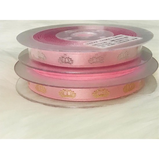 Kurdele Pembe Varak Baskılı Prenses Gümüş 