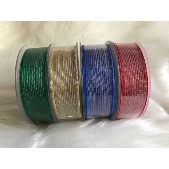 Kurdele Sırma Simli Şifon 25 mm