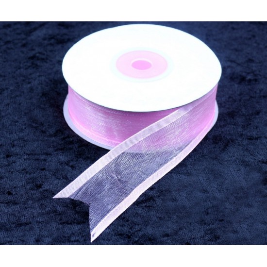 Kurdele Saten Şeritli Organze 25 mm